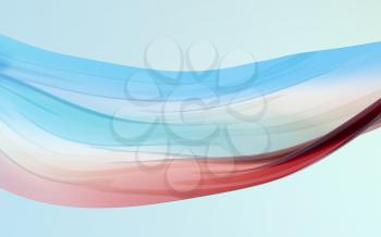 Flowing cloth, multicolored wave silk, 3d rendering. Computer digital drawing.