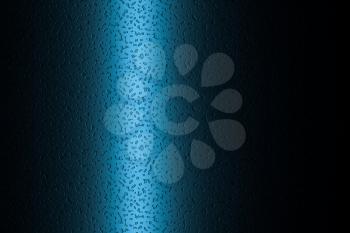 Glass with water drops on it, 3d rendering. Computer digital drawing.