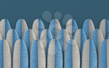 Creative soft feather background, 3d rendering. Computer digital drawing.