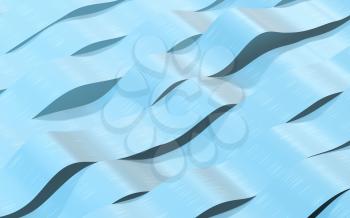 Flowing wave clothe background, 3d rendering. Computer digital drawing.