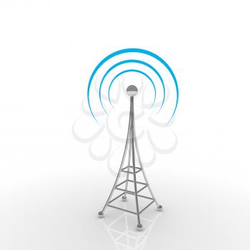 Royalty Free Clipart Image of an Antenna