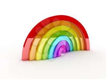 Royalty Free Clipart Image of a Rainbow