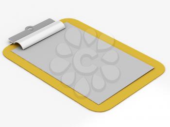 Royalty Free Clipart Image of a Clipboard