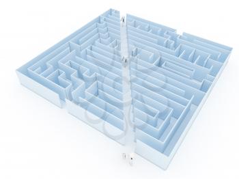 Royalty Free Clipart Image of a Maze