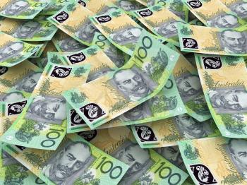Australian Currency Close-up.  100 AUD
