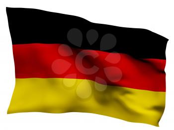 Royalty Free Clipart Image of a German Flag