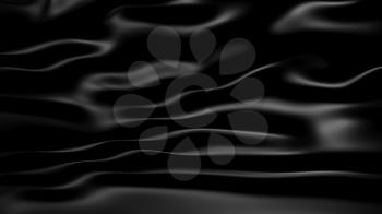 3D Illustration Abstract Black Background with Glare