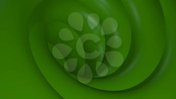 3D Illustration Abstract Green Background with Glare