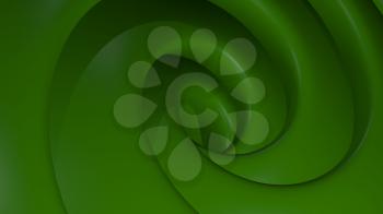 3D Illustration Abstract Green Background with Glare