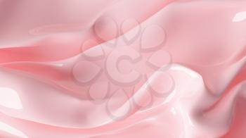 3D Illustration Abstract Pink Background with Glare
