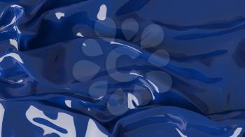 3D Illustration Blue Abstract Texture Wavy Material