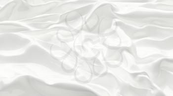 3D Illustration White Abstract Texture Wavy Material