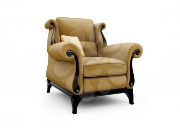 Royalty Free Clipart Image of an Armchair