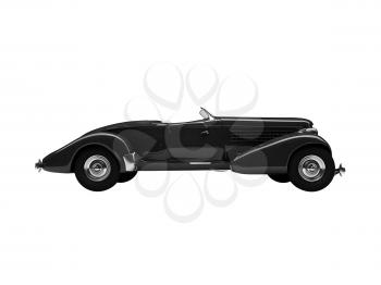 Royalty Free Clipart Image of a Classic Car