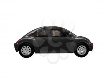 Royalty Free Clipart Image of a Black Car