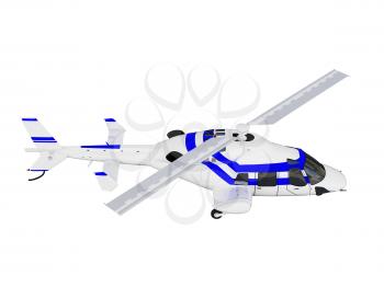 Royalty Free Clipart Image of a Helicopter