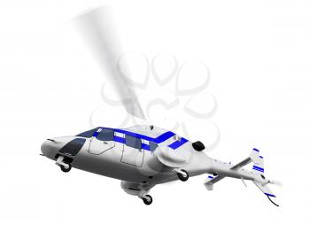 Royalty Free Clipart Image of a Helicopter