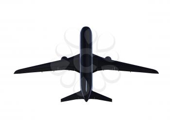 Royalty Free Clipart Image of an Airplane