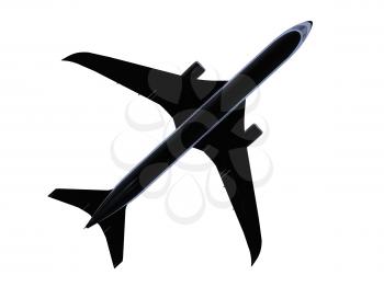 Royalty Free Clipart Image of an Airplane