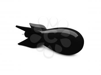 Royalty Free Clipart Image of a Bomb