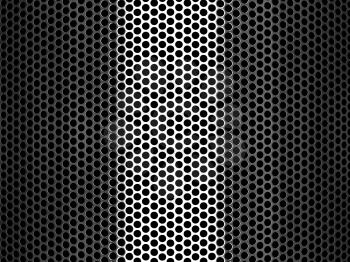 Royalty Free Clipart Image of a Metal Grate