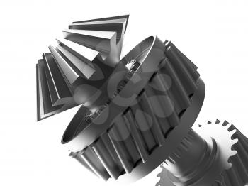 Royalty Free Clipart Image of a Gear