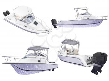 Royalty Free Clipart Image of Boats