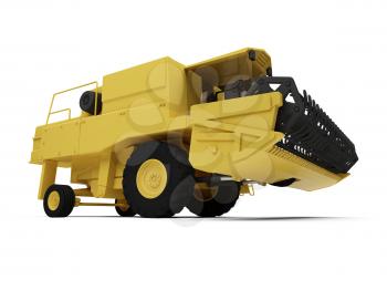 Royalty Free Clipart Image of a Combine Harvester