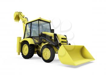 Royalty Free Clipart Image of a Construction Vehicle