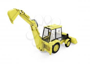 Royalty Free Clipart Image of a Construction Vehicle