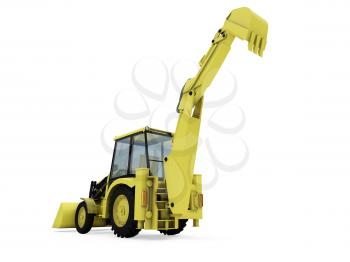 Royalty Free Clipart Image of a Construction Vehicle