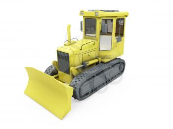 Royalty Free Clipart Image of a Construction Vehicle