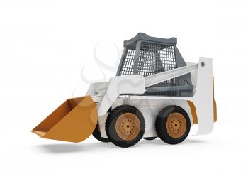 Royalty Free Clipart Image of a Construction Vehicle