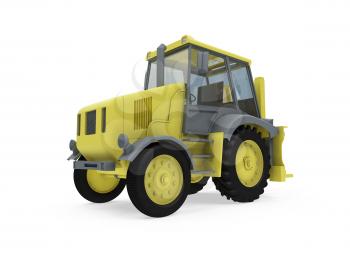 Royalty Free Clipart Image of a Construction Vehicle