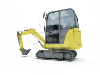 Royalty Free Clipart Image of a Construction Vehicle