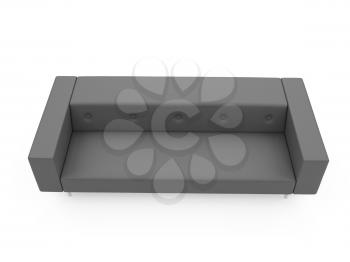 Royalty Free Clipart Image of a Couch