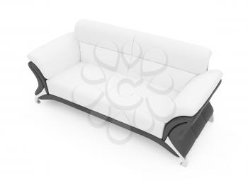 Royalty Free Clipart Image of a Couch