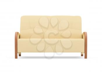 Royalty Free Clipart Image of a Couch