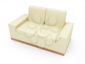 Royalty Free Clipart Image of a Couch