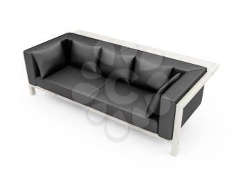 Royalty Free Clipart Image of a Couch