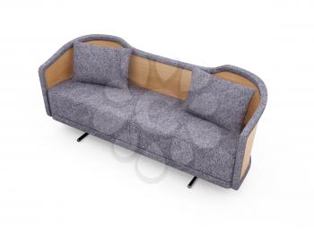 Royalty Free Clipart Image of a Couch