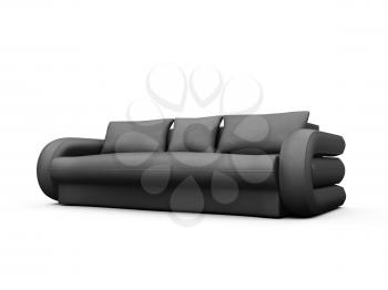 Royalty Free Clipart Image of a Couch