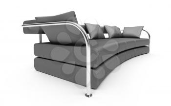 Royalty Free Clipart Image of a Couch