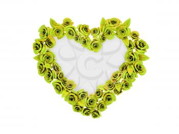 Royalty Free Clipart Image of a Heart Frame