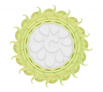 Royalty Free Clipart Image of a Decorative Mirror