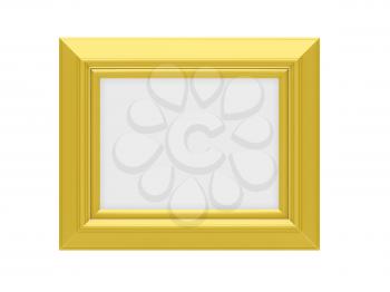 Royalty Free Clipart Image of a Gold Frame