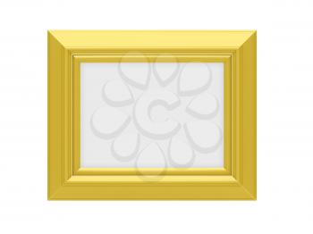 Royalty Free Clipart Image of a Gold Frame