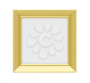 Royalty Free Clipart Image of a Gold Frame