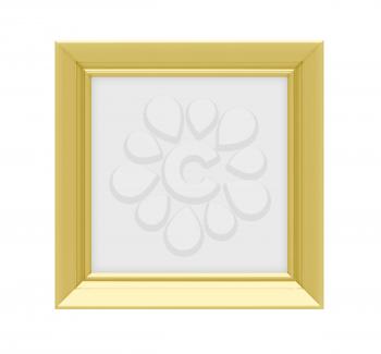 Royalty Free Clipart Image of a Gold Frame