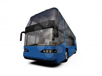 Royalty Free Clipart Image of a Double Decker Bus